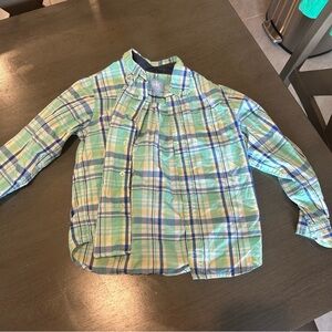 Authentic j khaki boy button down